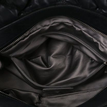 Chanel Calfskin Bubble Quilt Bowler Black 6 of 12