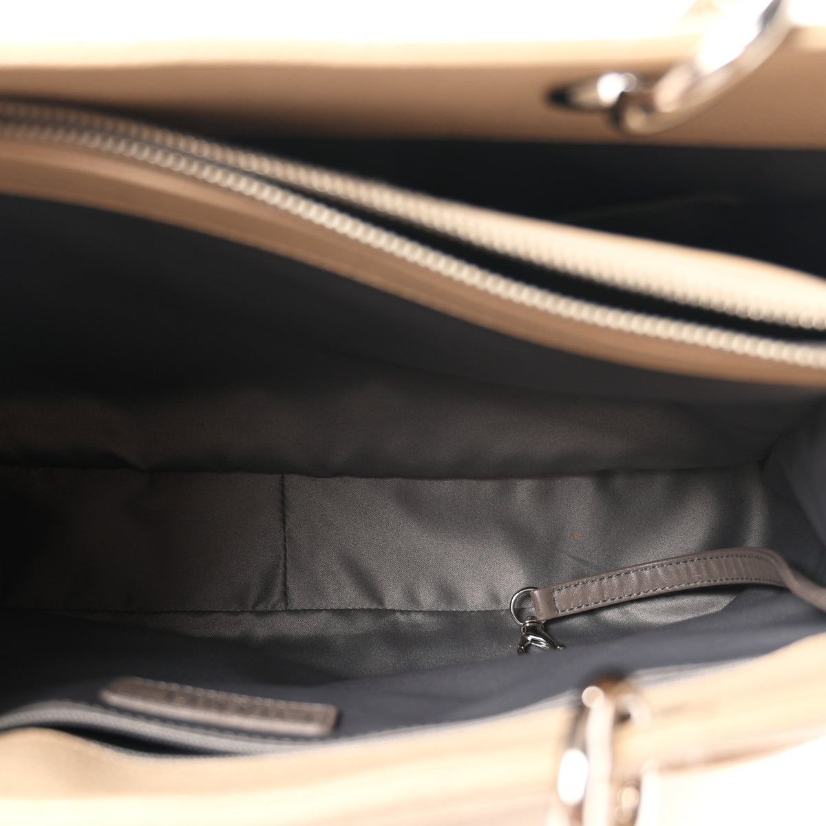 Caviar Quilted Grand Shopping Tote GST Beige