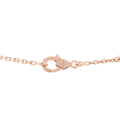 Van Cleef & Arpels 18K Rose Gold Gray Mother of Pearl Vintage Alhambra Pendant Necklace 4 of 6
