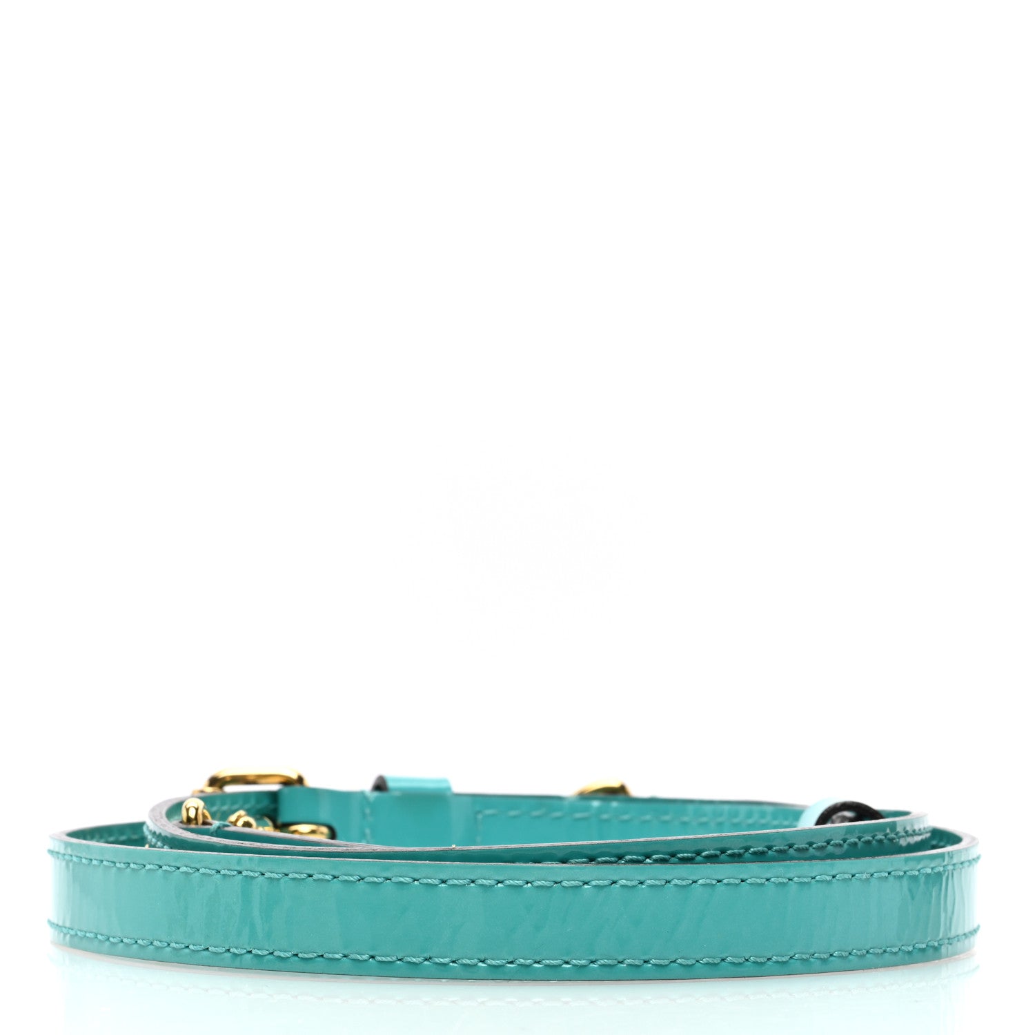 Louis Vuitton Vernis 16mm Adjustable Shoulder Strap Blue Lagoon 2 of 4
