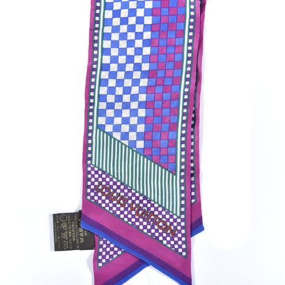 Louis Vuitton Silk Damier Aquarelle Bandeau 3 of 4