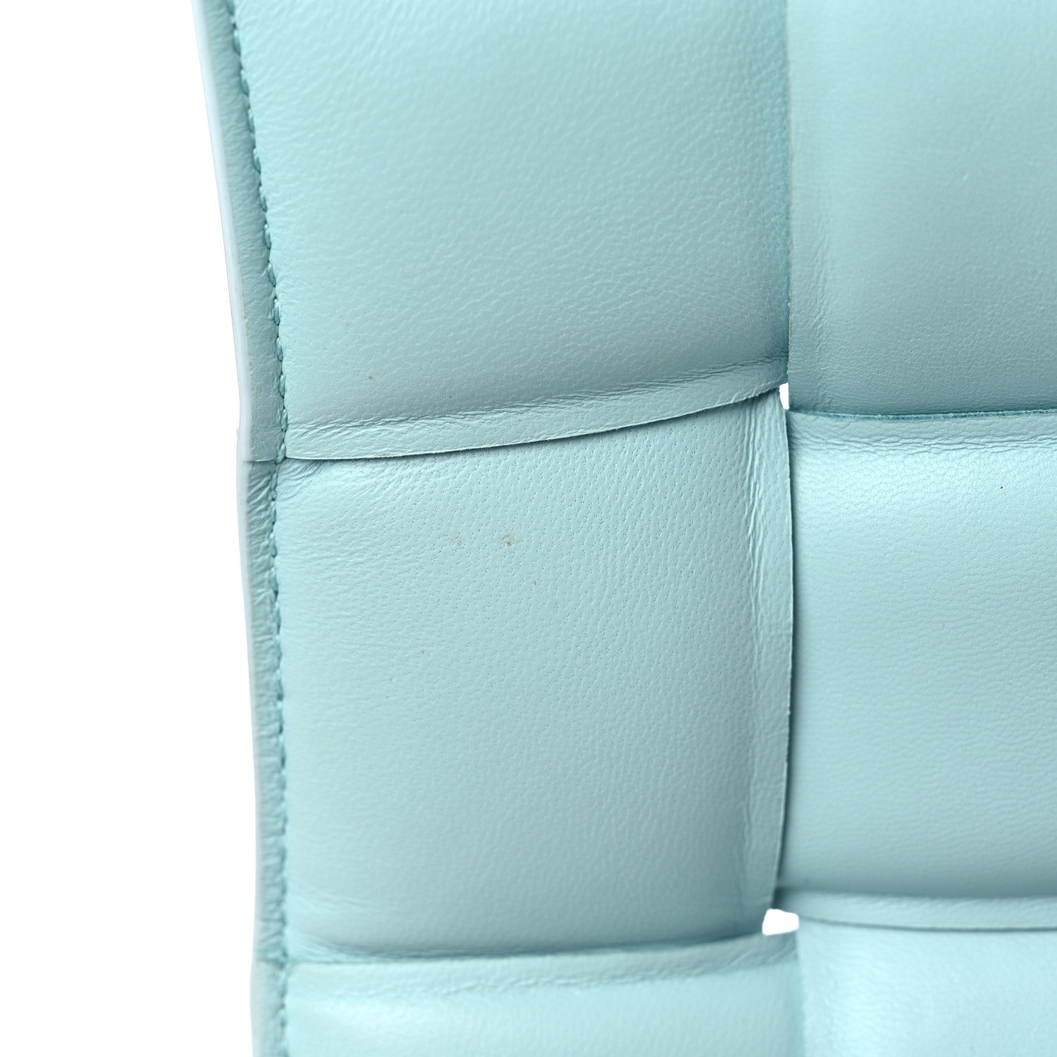 Bottega Veneta Lambskin Maxi Intreccio Padded Chain Cassette Crossbody Bag Spearmint 14 of 17