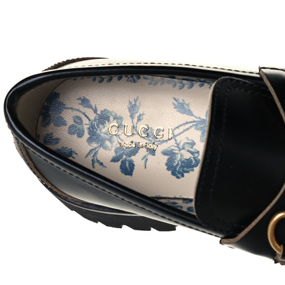 Gucci Cordovan Lux Womens Harald Horsebit 25mm Platform Loafers 35.5 Black 9 of 11