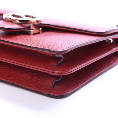 Gucci Dollar Calfskin Small Interlocking G Shoulder Bag Red 6 of 11