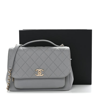 Chanel Caviar Quilted Large Business Affinity Flap Grey 11 of 11