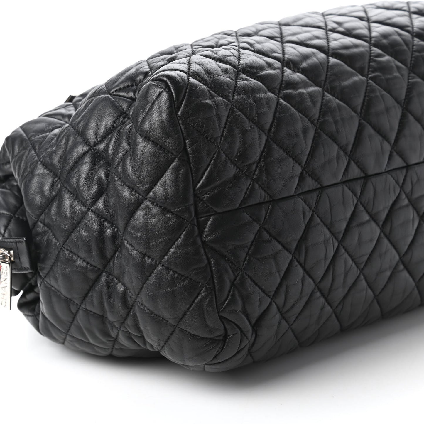 Lambskin Coco Cocoon Bowler Black