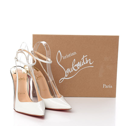 Christian Louboutin Patent PVC Optichoc 100 Pumps 37.5 White Light Gold 12 of 12