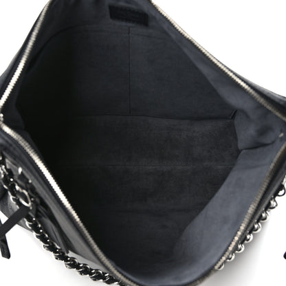 Louis Vuitton Mahina Braided Hand It All MM Black 5 of 10