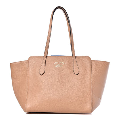 Gucci Dollar Calfskin Small Swing Tote Camelia Mineral Blue 1 of 13