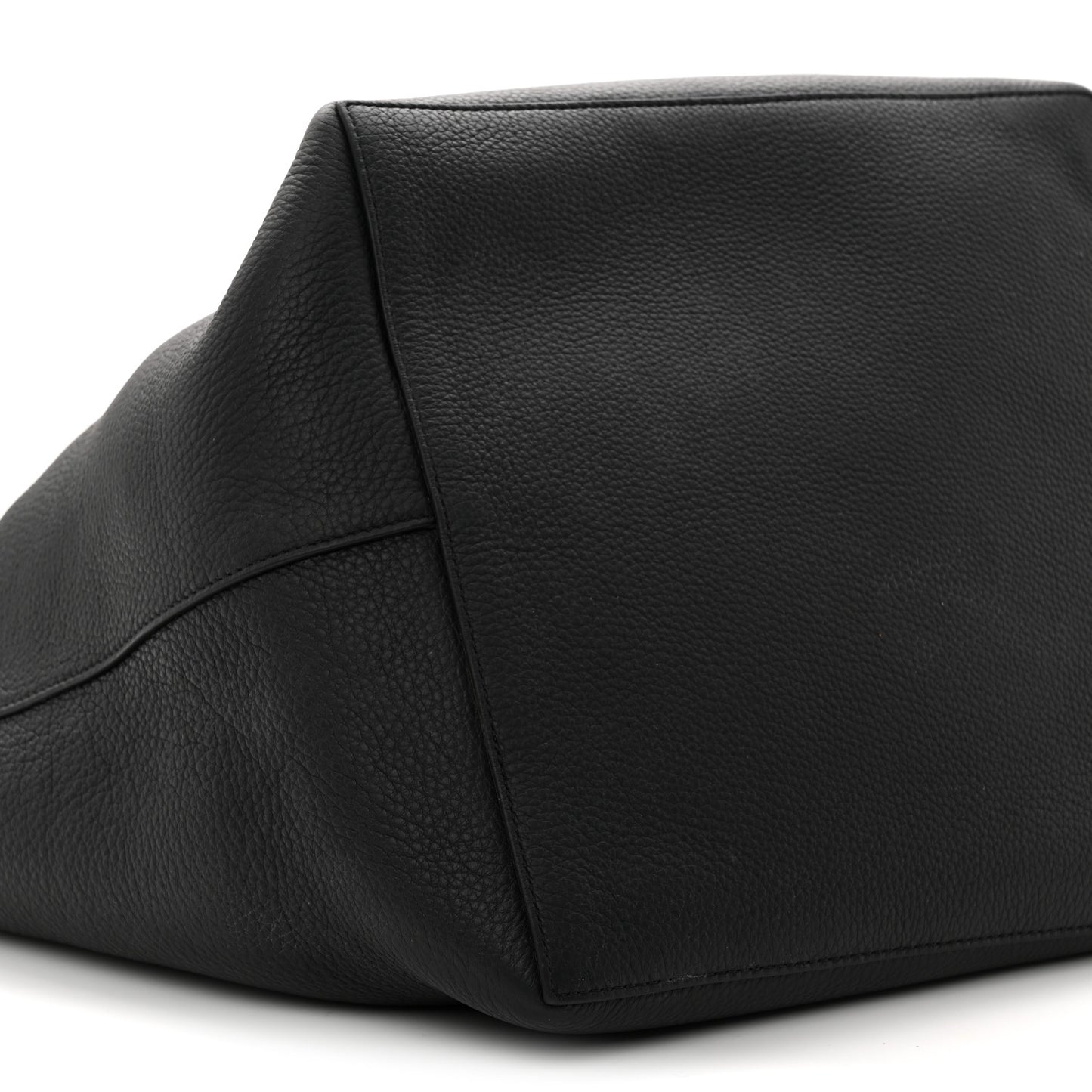 Grained Calfskin Park Tote Three Black