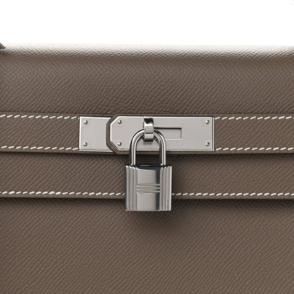 Hermes Epsom Horseshoe Kelly Sellier 35 Etoupe 8 of 10