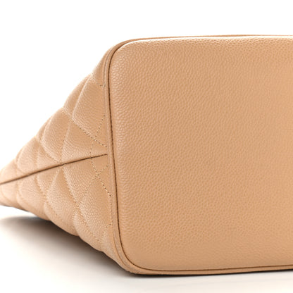 Chanel Caviar Quilted Medallion Tote Beige 8 of 12