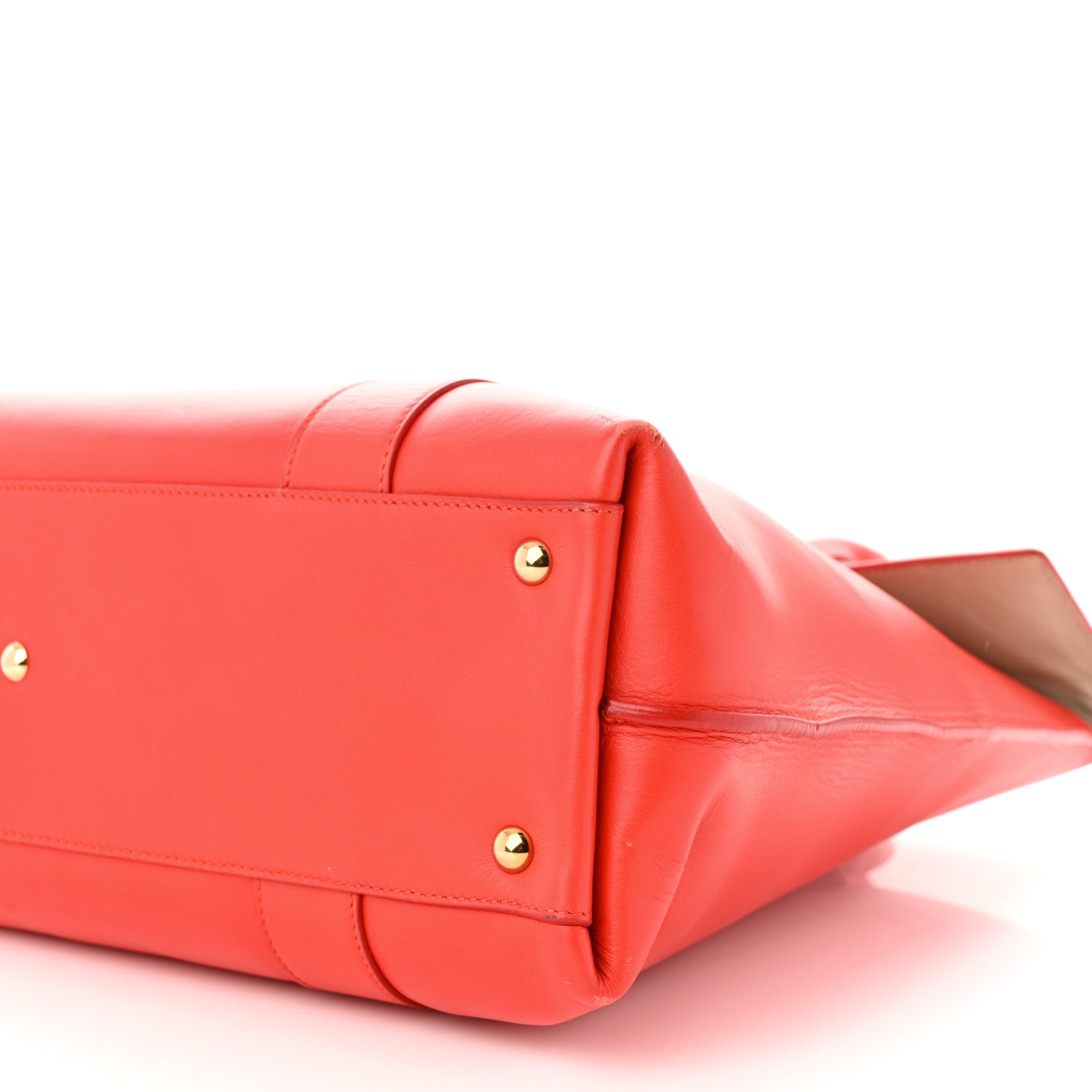 Salvatore Ferragamo Calfskin Large Sookie Satchel Red 10 of 12