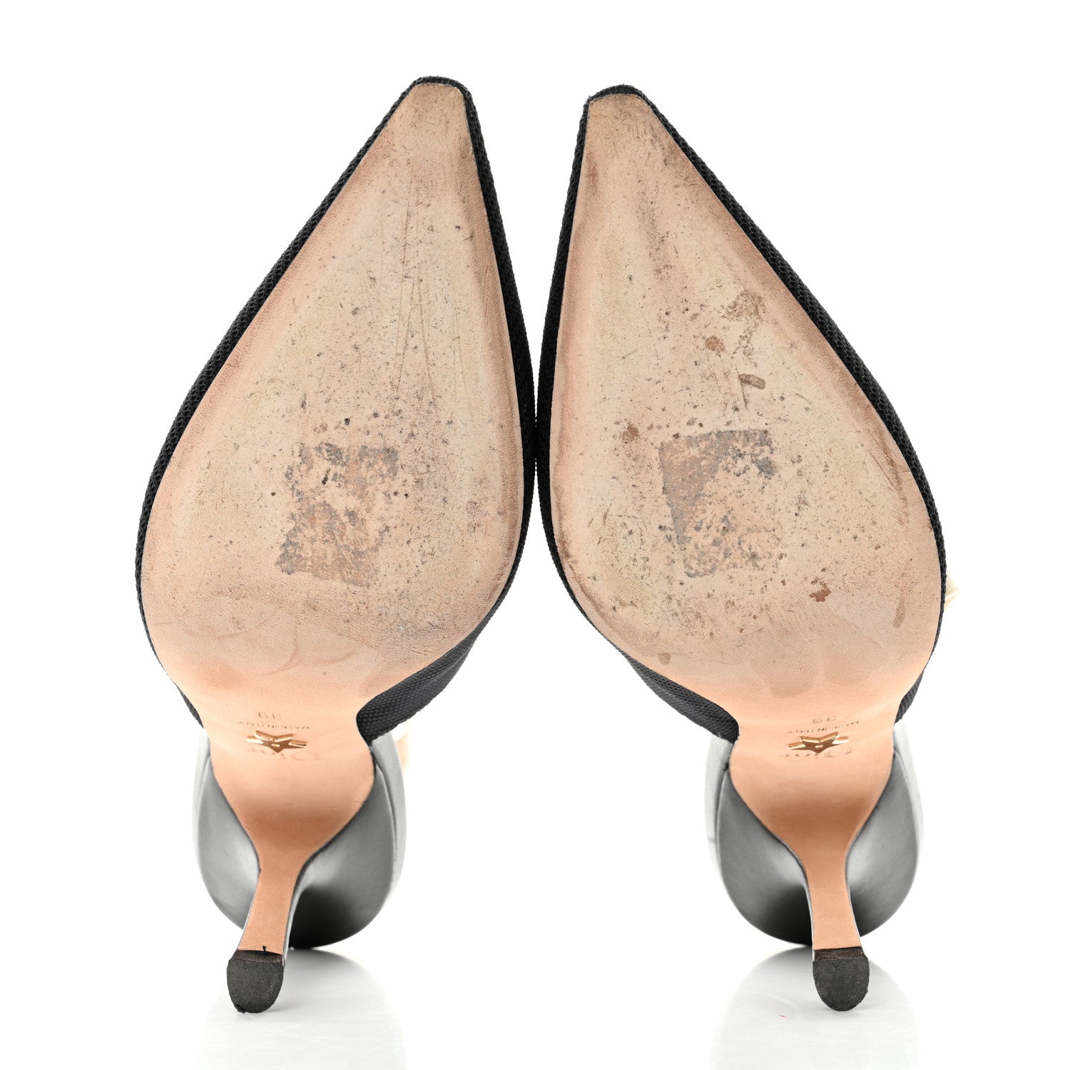 Christian Dior Technical Canvas Ribbon J'Adior Slingback 100mm Pumps 39 Black 2 of 9