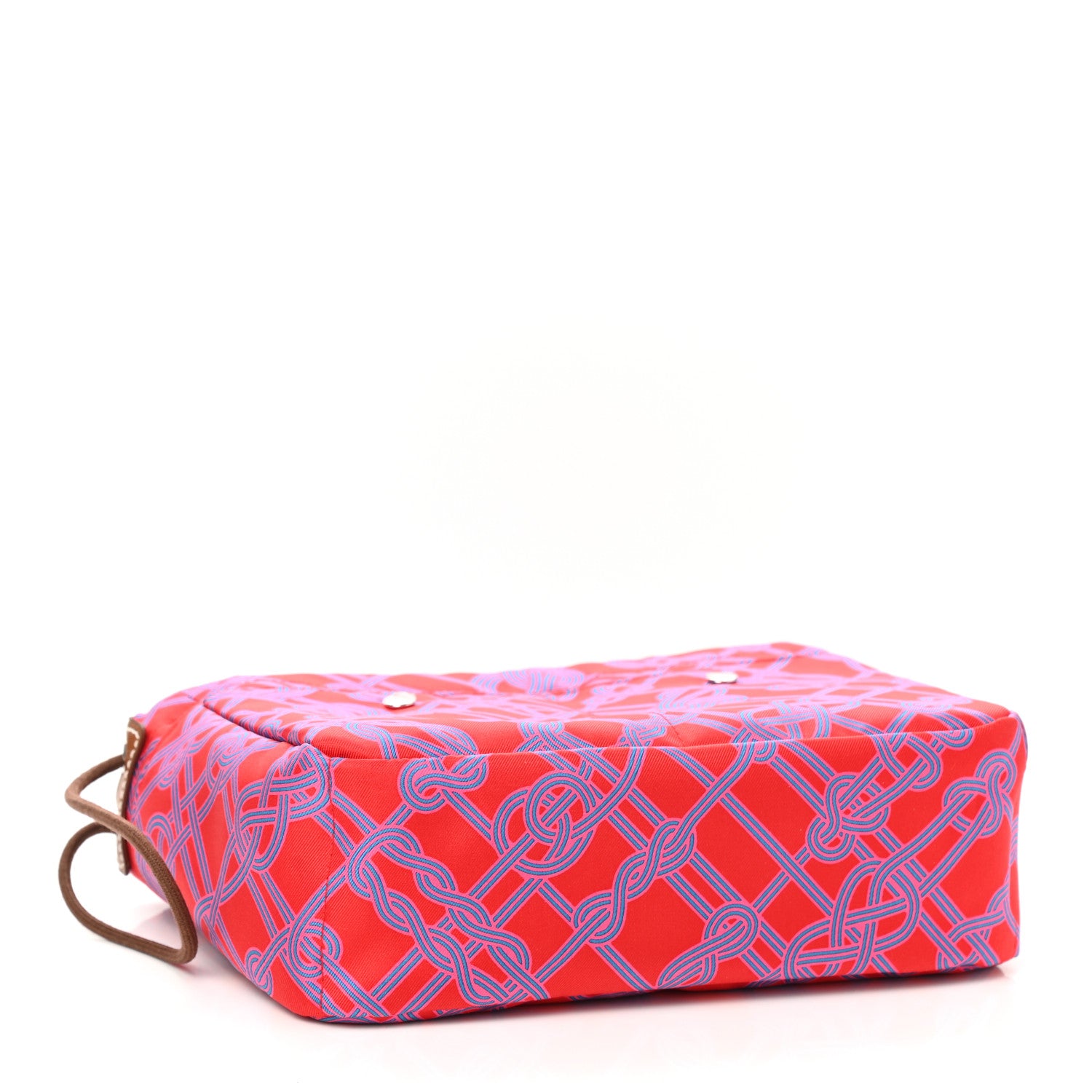 Hermes Silk Barenia Noeud Marin Fourbi 20 PM Pouch Rouge de Coeur Fauve 4 of 9