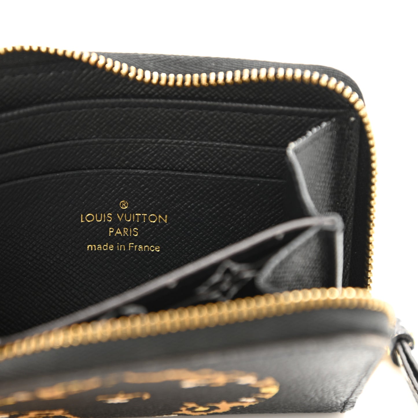Monogram Giant Jungle Zippy Coin Purse Black
