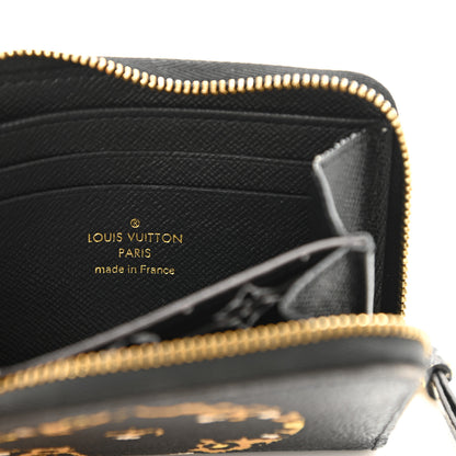 Louis Vuitton Monogram Giant Jungle Zippy Coin Purse Black 9 of 18
