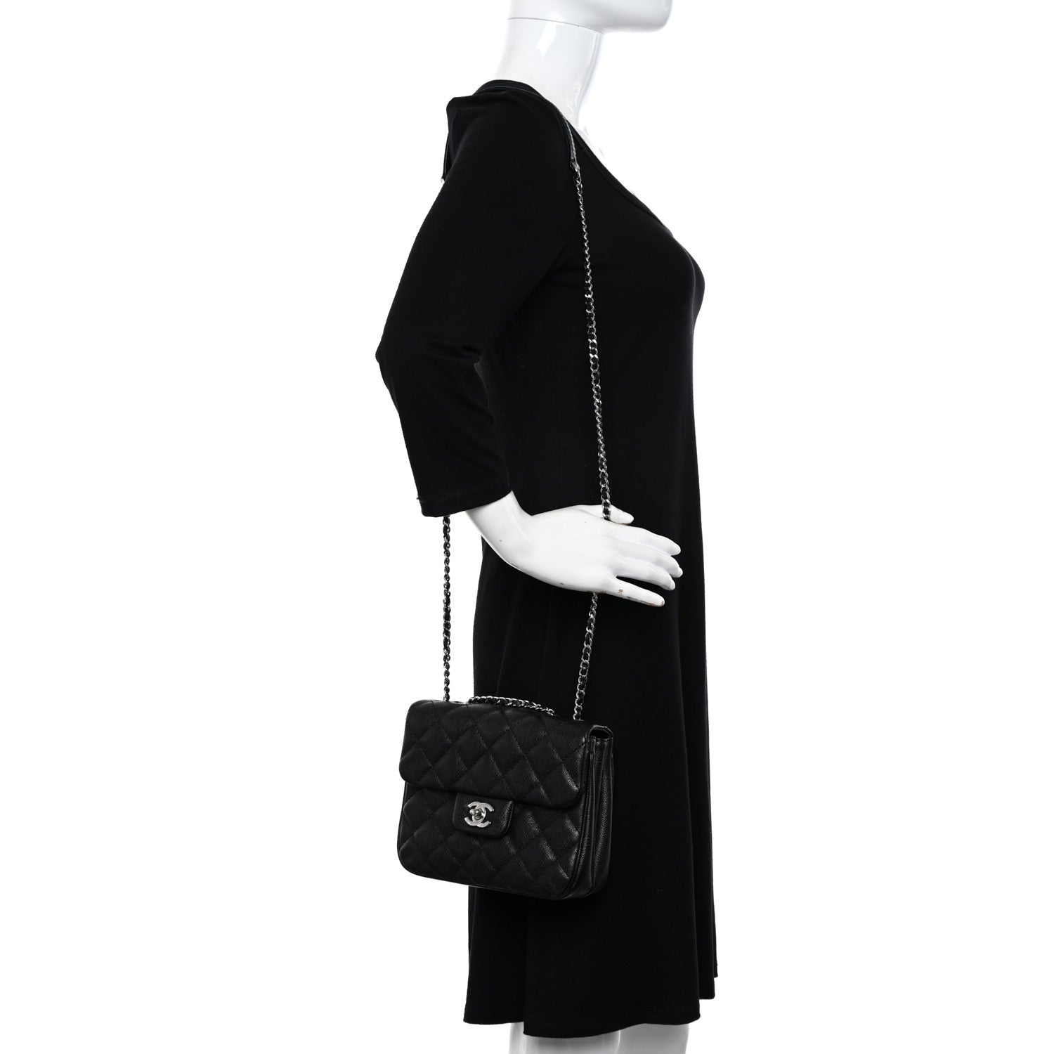 Chanel Caviar Quilted Small Urban Companion Flap Black 2 of 10