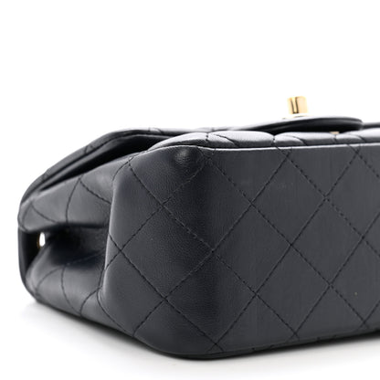 Chanel Lambskin Quilted Mini Square Flap Navy 9 of 10
