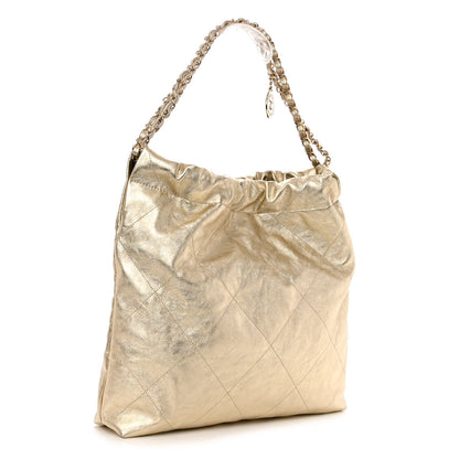 Chanel Metallic Calfskin Quilted Chanel 22 Golden 4 of 10