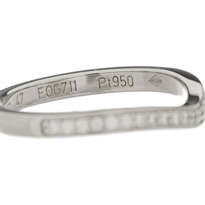 Cartier Platinum Diamond Ballerine Wedding Band Ring 47 4 5 of 6