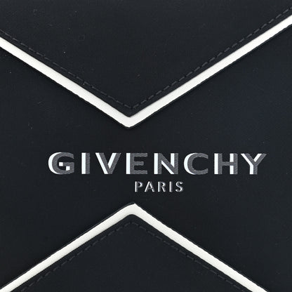 Givenchy Canvas Logo Neck Strap Card Holder Black White 9 of 12