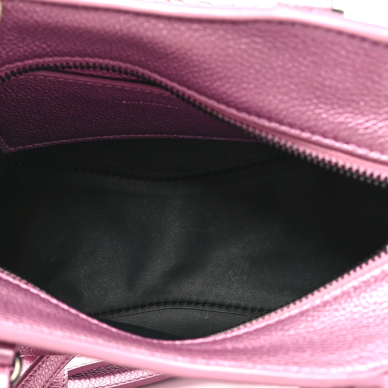 Balenciaga Metallic Grained Calfskin Neo Classic Silver Hardware Mini City Pink 5 of 10