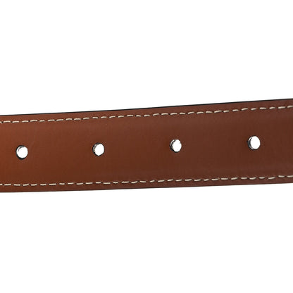 Celine Canvas Calfskin Medium 25mm Triomphe 85 34 Belt Tan 4 of 7