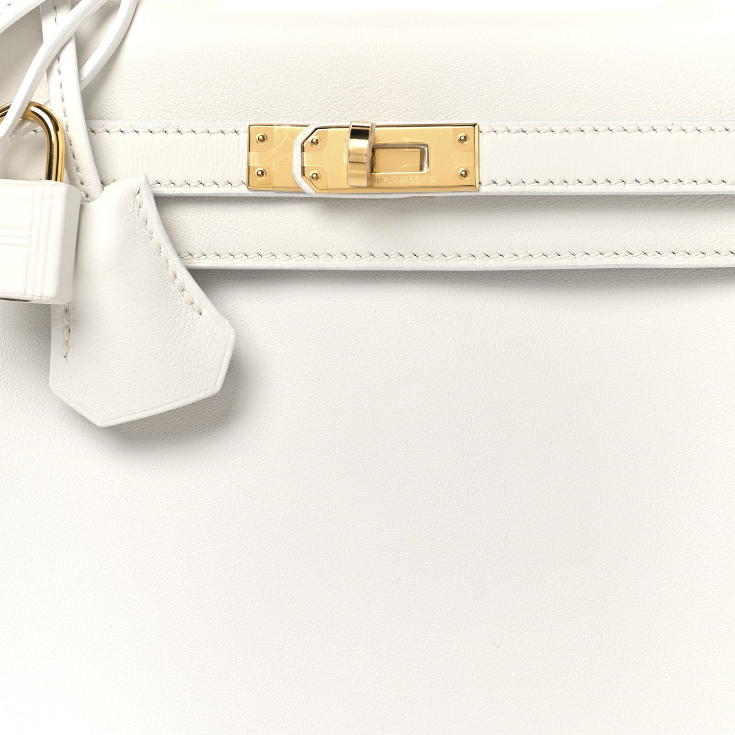 Hermes Swift Kelly Retourne 25 New White 8 of 13