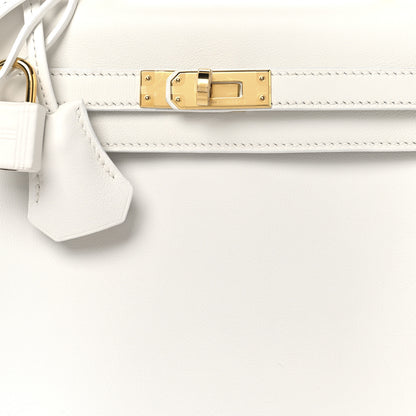 Hermes Swift Kelly Retourne 25 New White 8 of 13