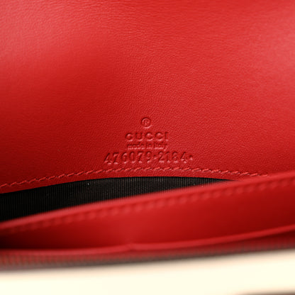 Gucci Calfskin Queen Margaret Chain Wallet Blue Agata Hibiscus Red Mystic White 6 of 10