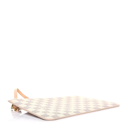 Louis Vuitton Damier Azur Neverfull MM GM Pochette Rose Ballerine 4 of 10