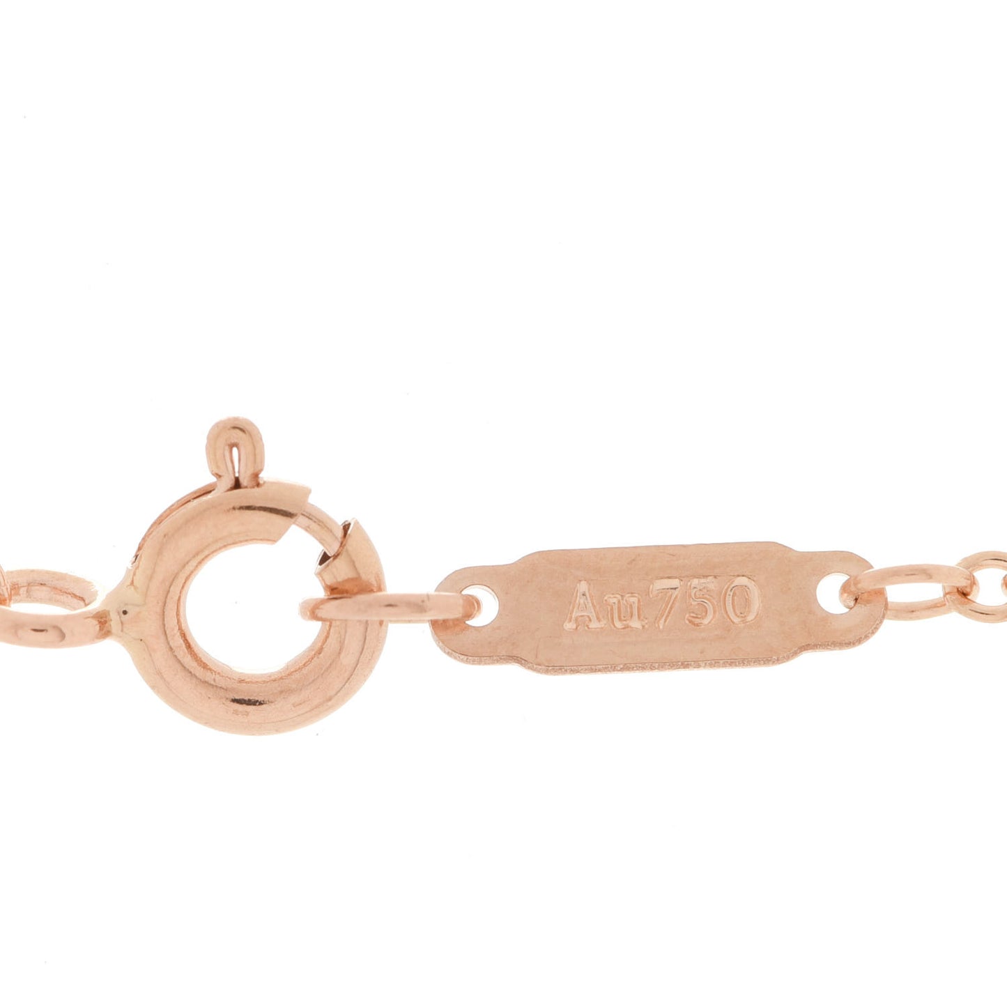 18K Rose Gold Diamond Knot Key Pendant