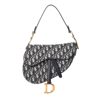 Christian Dior Oblique Saddle Bag Blue 1 of 9