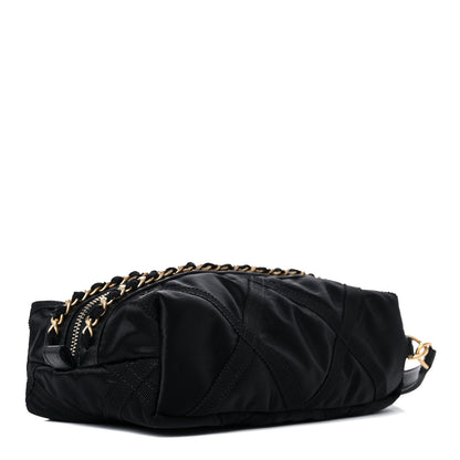 Chanel Nylon Grosgrain Lifestyle Pouch With Sleep Mask Black 5 of 14