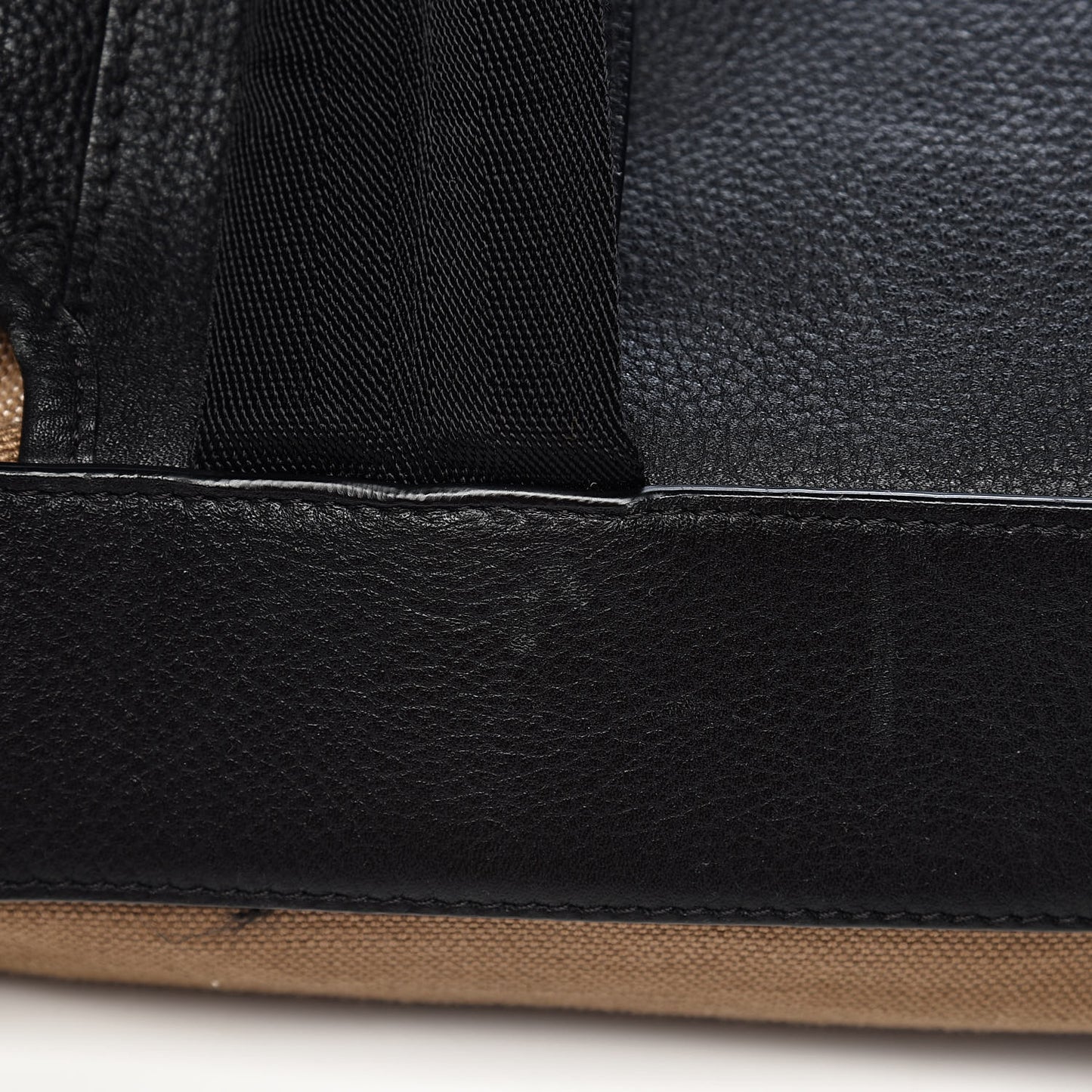 Grain Calfskin Canvas Mega Check Drifton Backpack Black