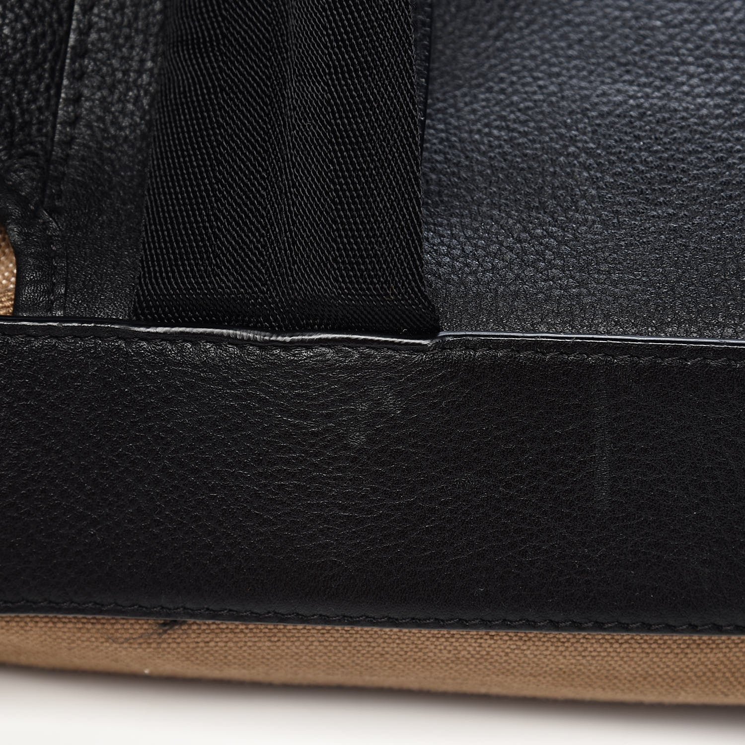 Burberry Grain Calfskin Canvas Mega Check Drifton Backpack Black 8 of 14