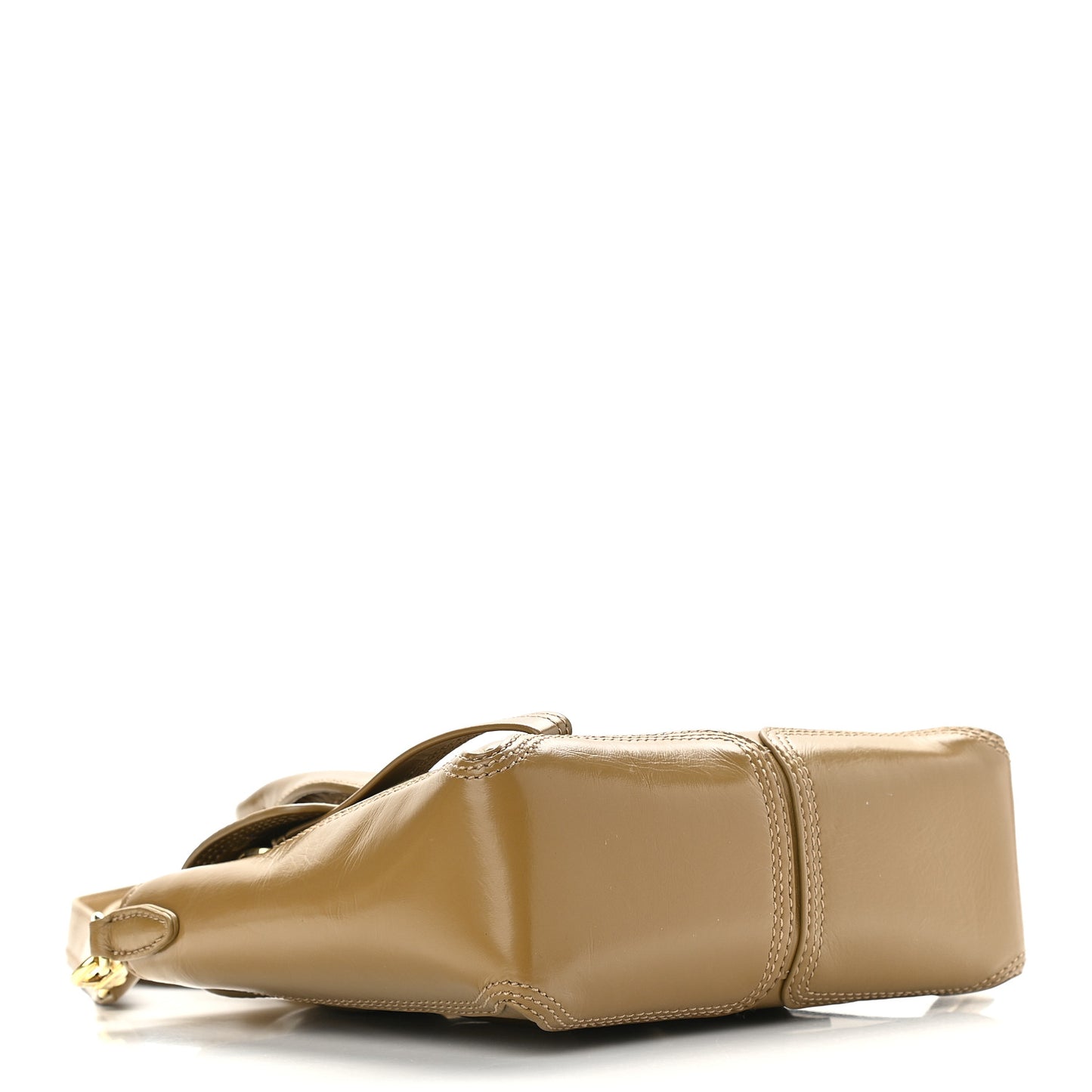 Textured Patent Mini Pashli Satchel Olive