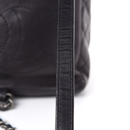Chanel Lambskin Quilted Drawstring Backpack Black 16 of 16