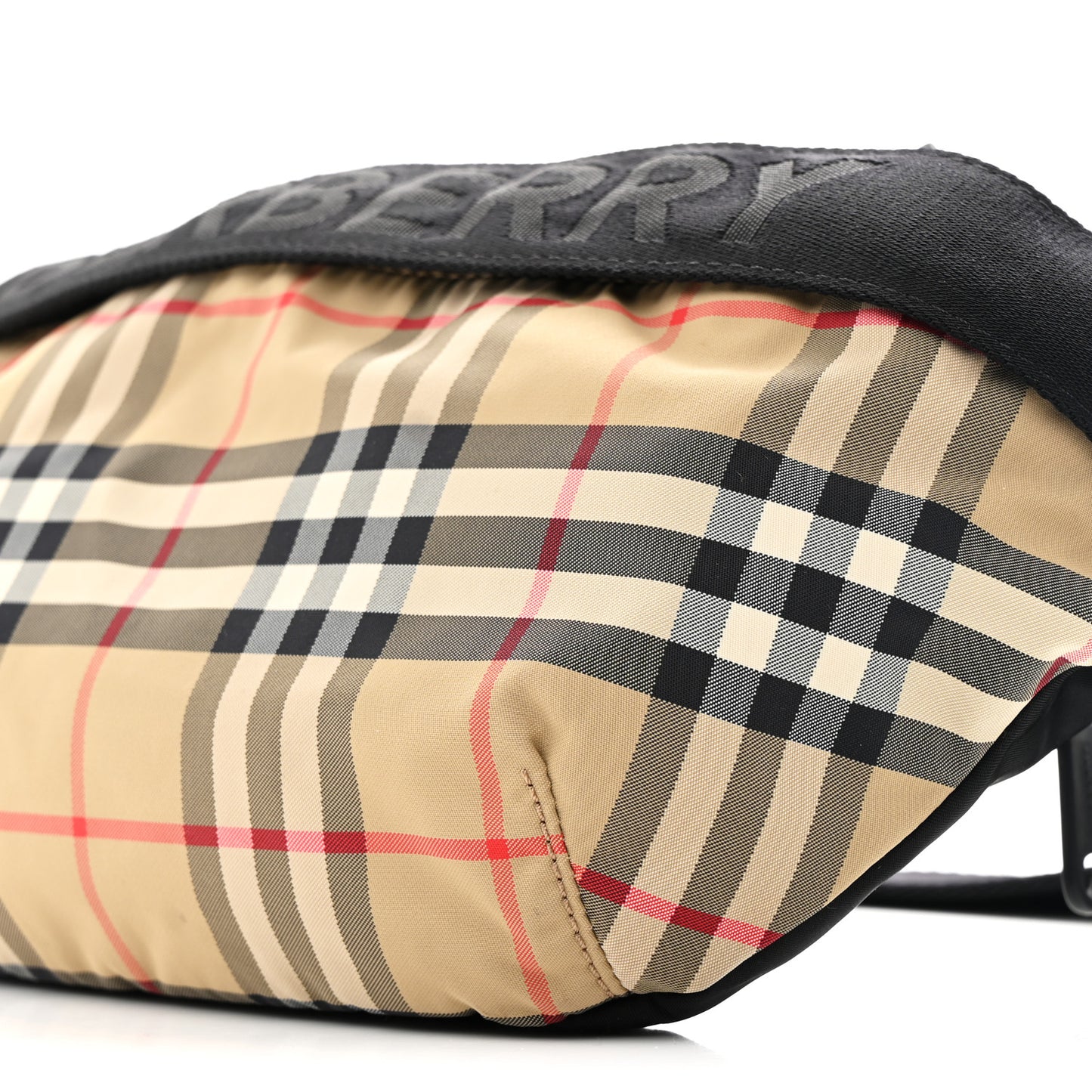 Nylon Vintage Check Sonny Bum Bag Archive Beige Black