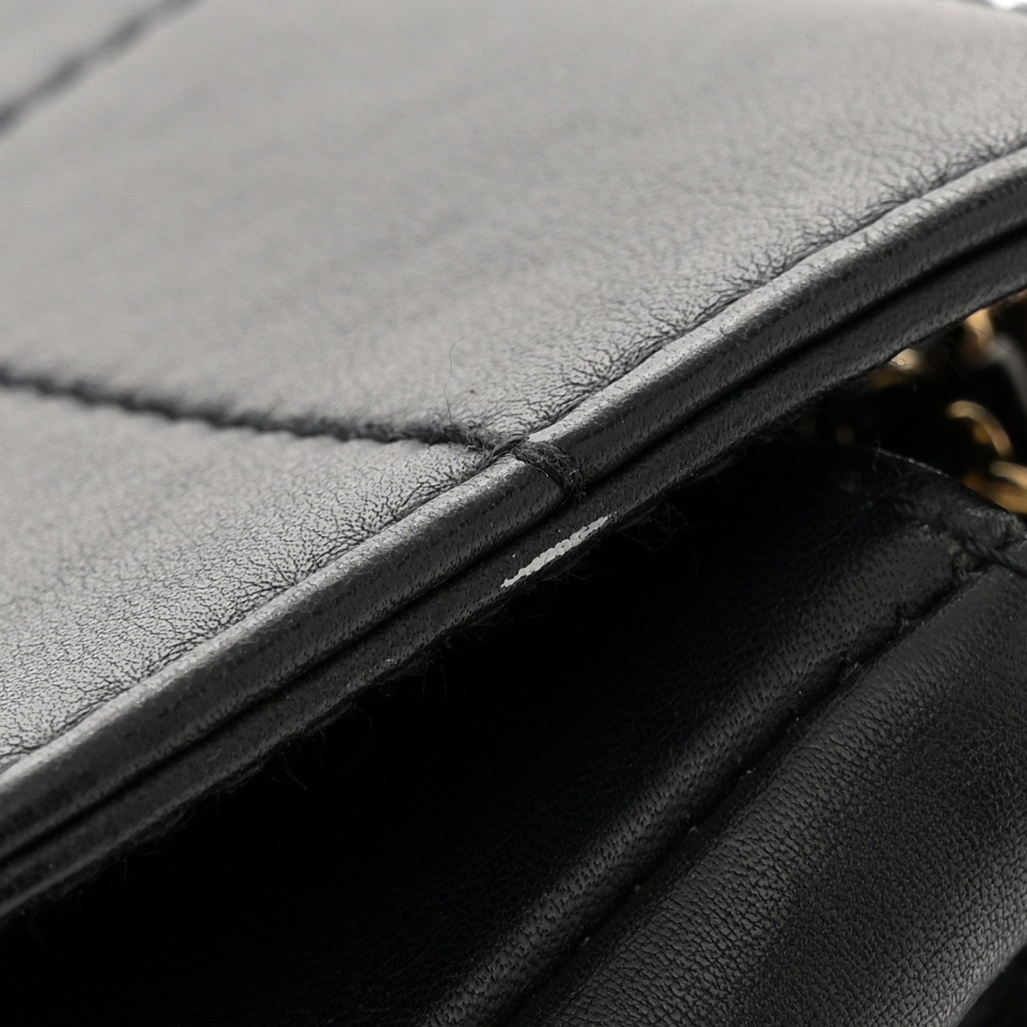 Chanel Lambskin Stitched Chocolate Bar Single Flap Black 13 of 13