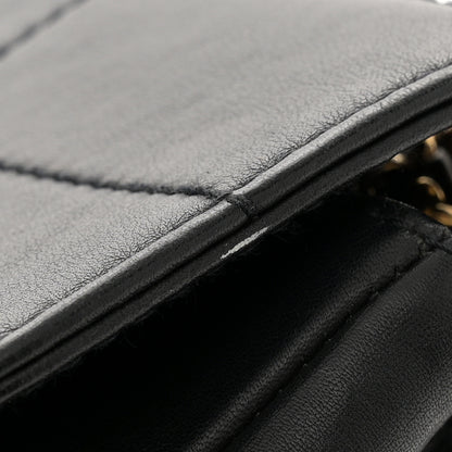 Chanel Lambskin Stitched Chocolate Bar Single Flap Black 13 of 13
