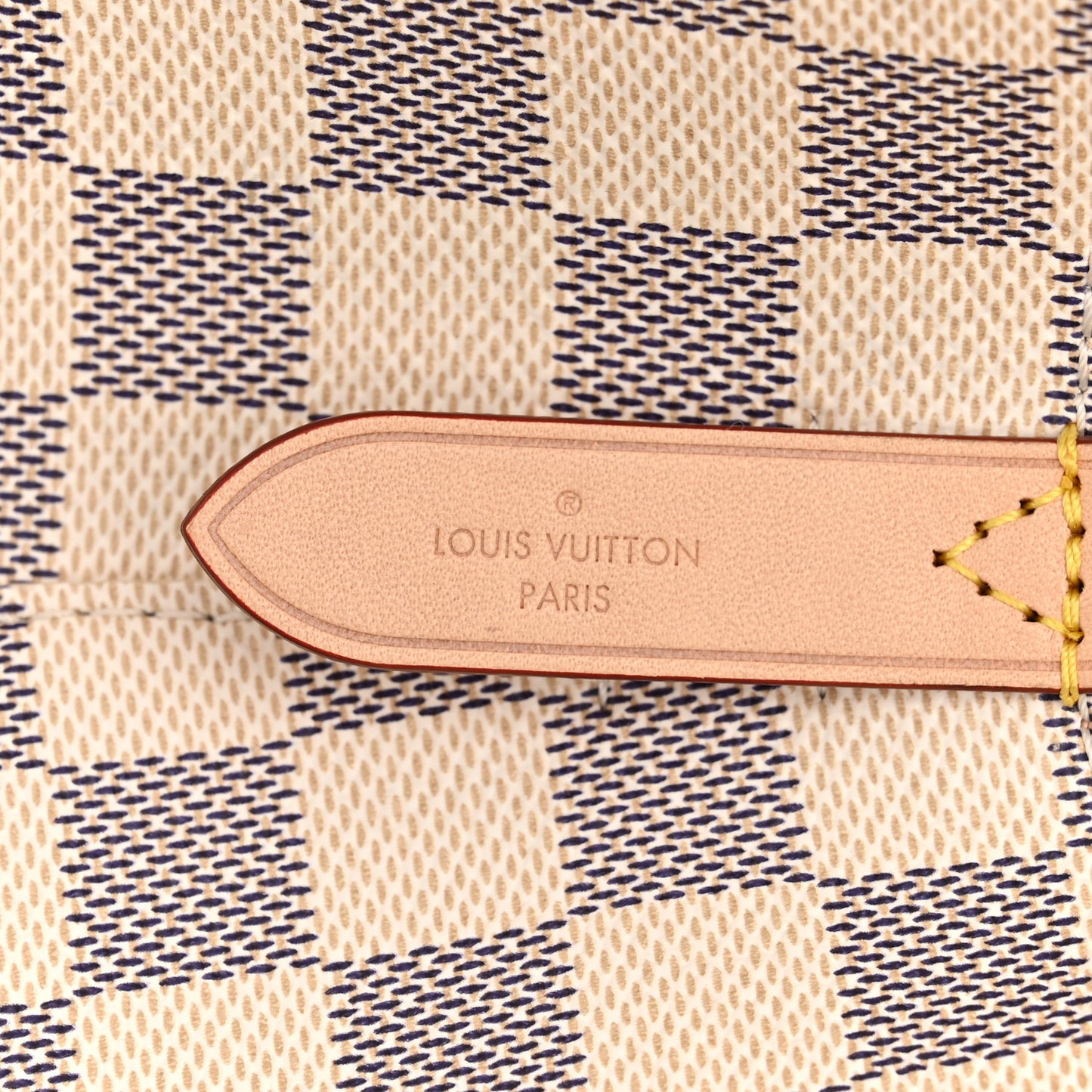 Damier Azur Braided Neonoe MM Peach Cream