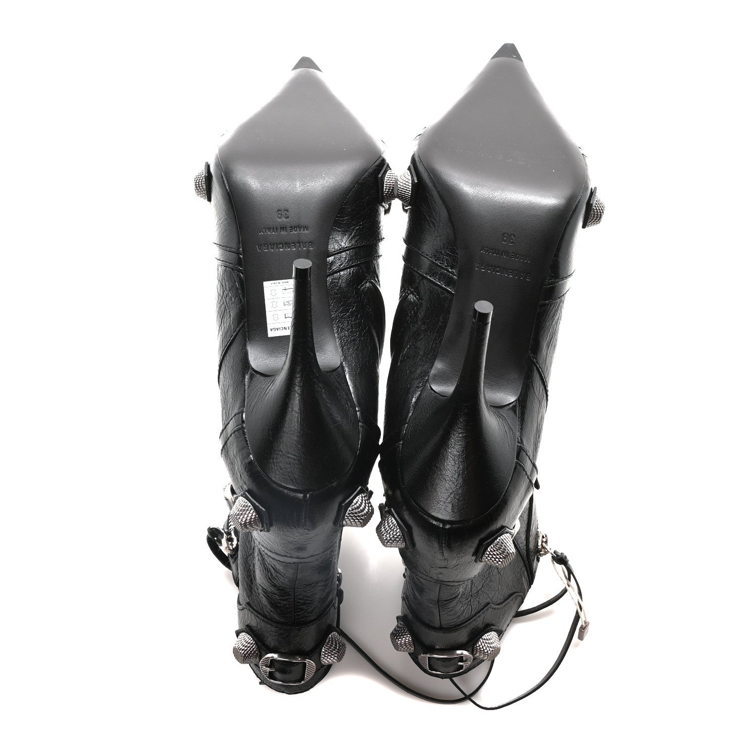 Balenciaga Agneau Arena Cagole 90mm Ankle Boots 39 Black 6 of 9