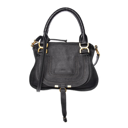 Chloe Calfskin Small Marcie Satchel Black 1 of 10