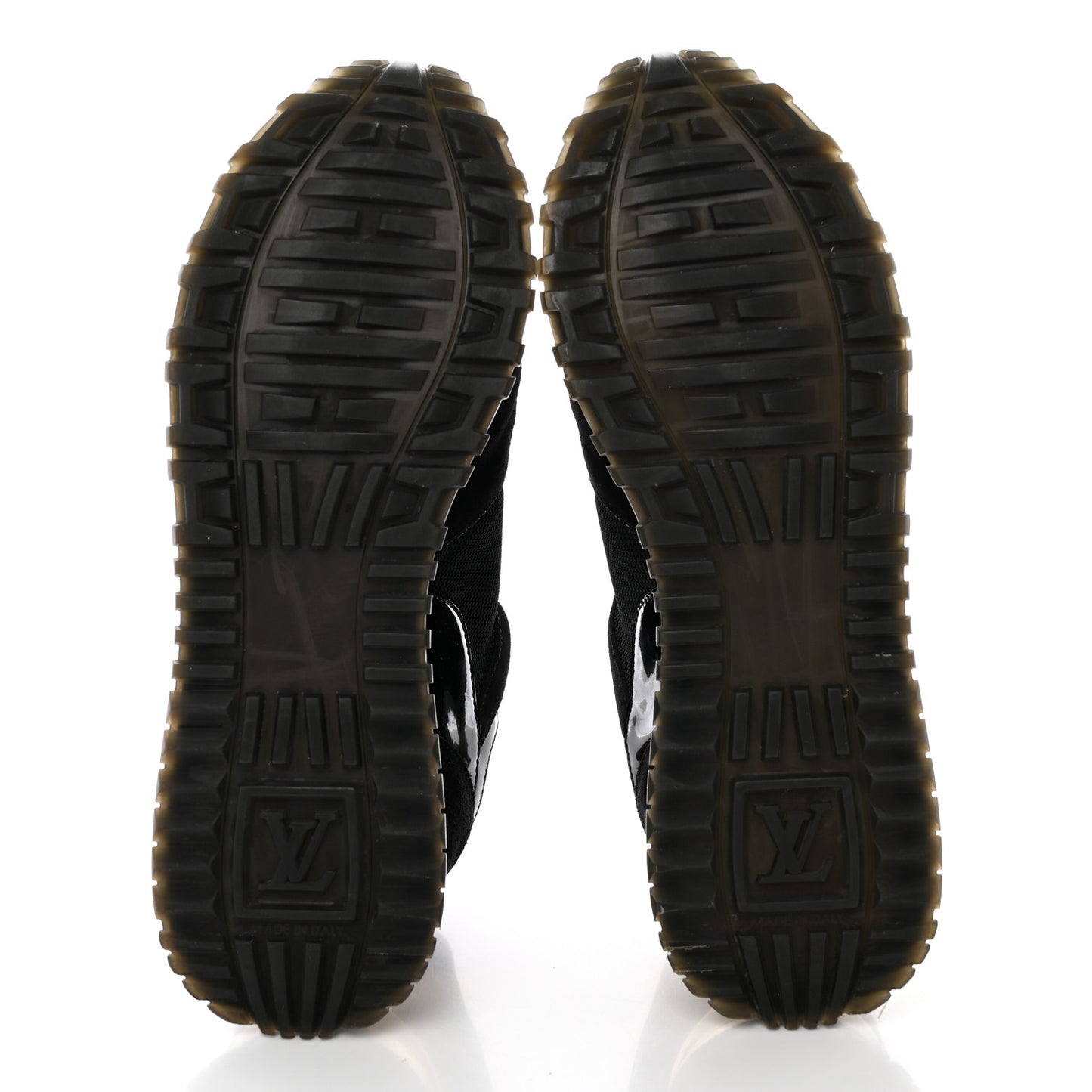 Suede Monogram Run Away Sneakers 36.5 Black