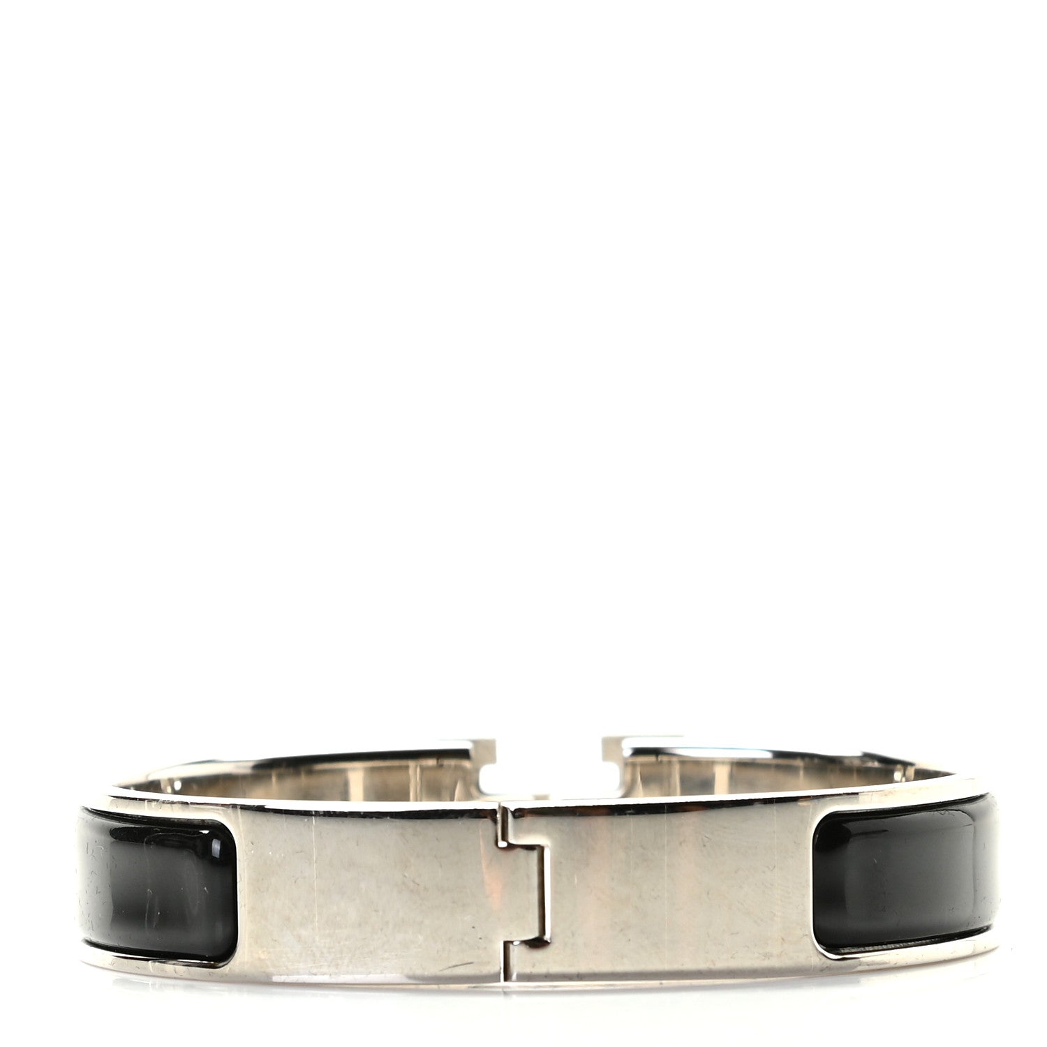 Hermes Enamel Narrow Clic Clac H Bracelet PM Black 3 of 4
