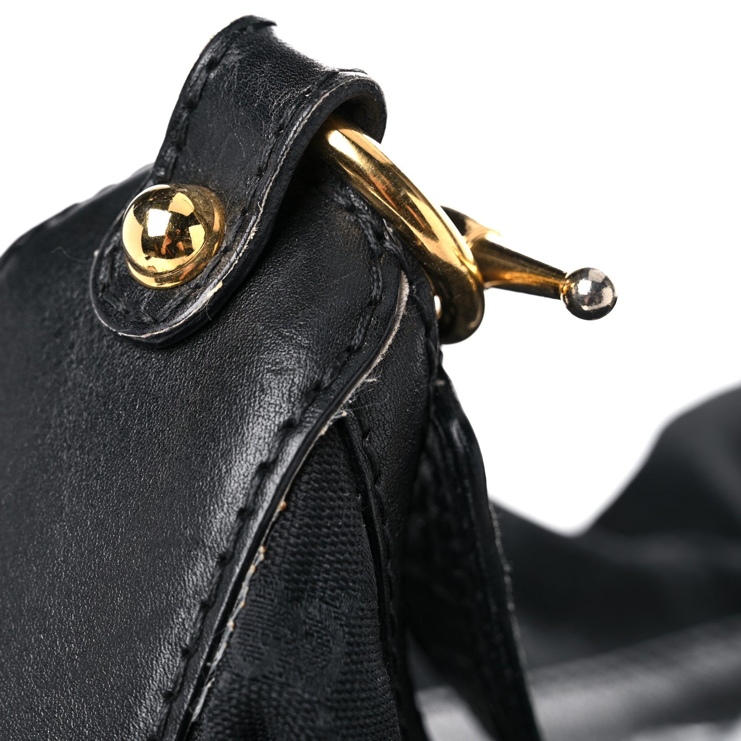 Monogram Large Jockey Hobo Black