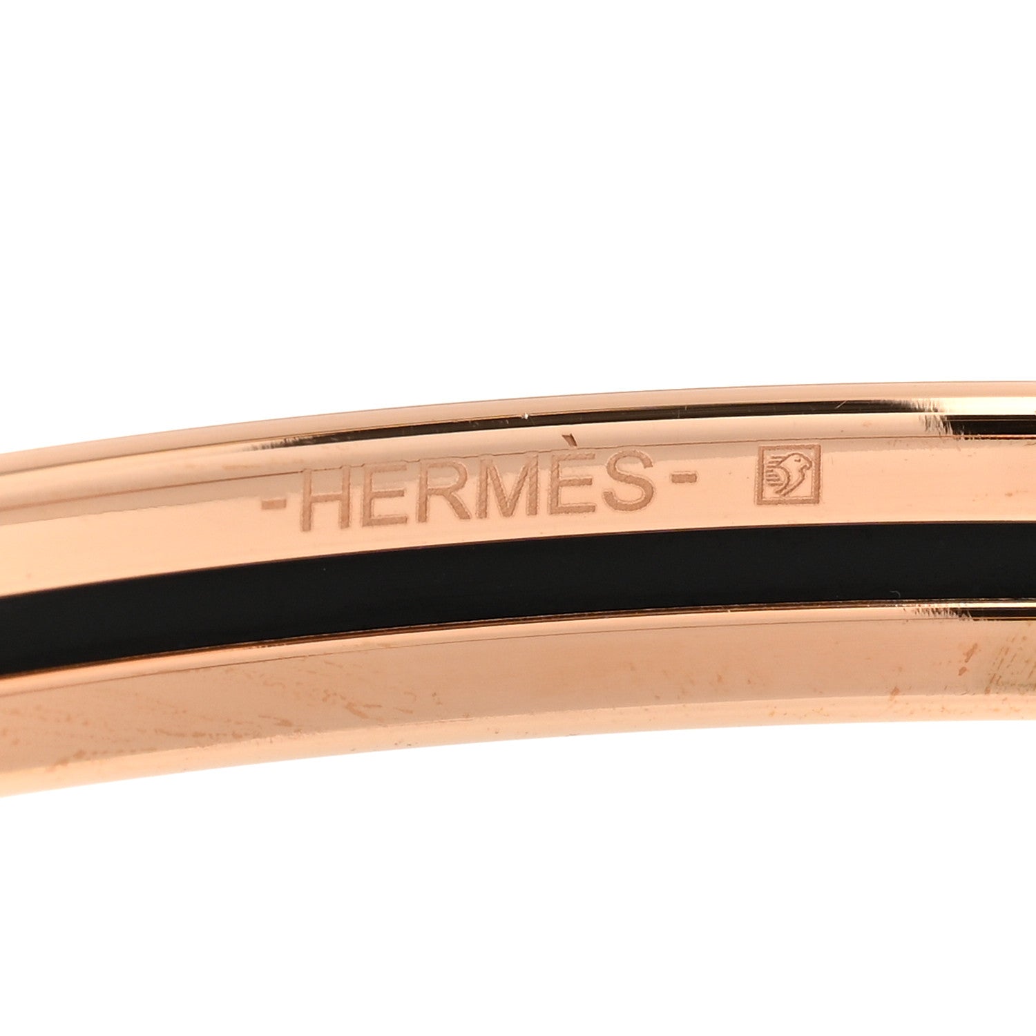 Hermes Enamel Extra Narrow Uni Bracelet 70 Orange Fruits 4 of 4