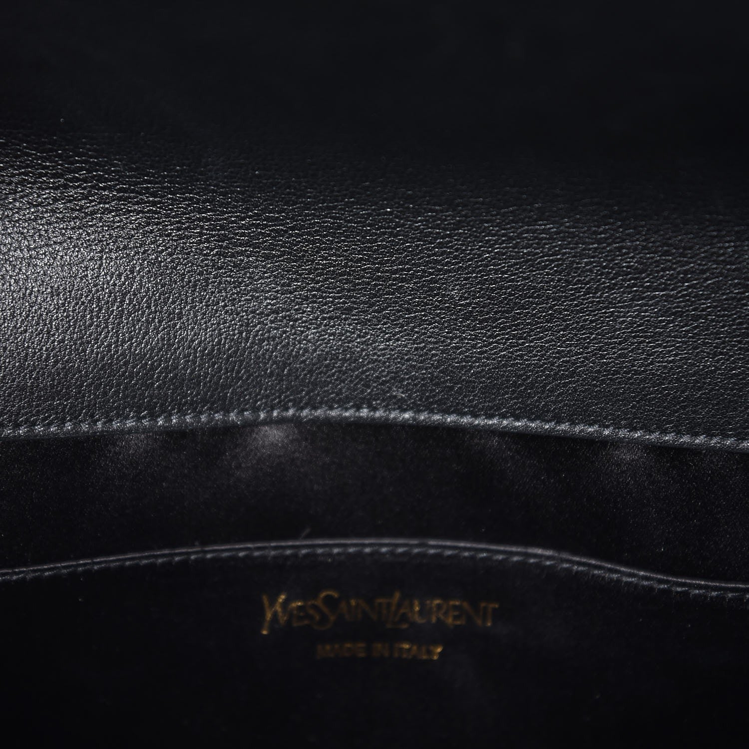 Saint Laurent Calfskin Monogram Large Belle De Jour Clutch Black 7 of 9